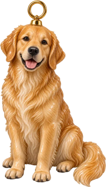 Golden Retriever charm